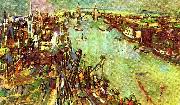 oskar kokoschka tower bridge, london oil painting on canvas